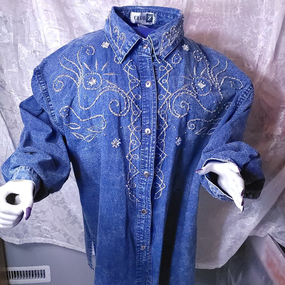 Vintage Club Z Denim Shirt Jacket